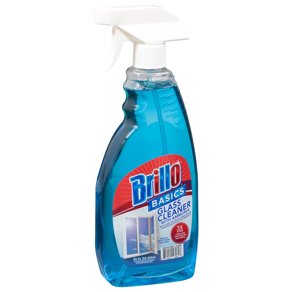 slide 5 of 9, Brillo Glass Cleaner, 22 oz