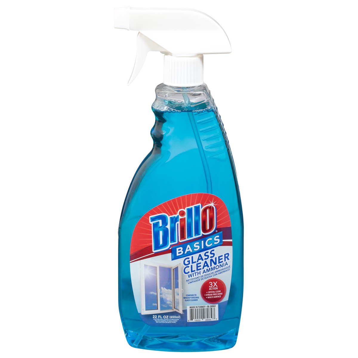 slide 9 of 9, Brillo Glass Cleaner, 22 oz