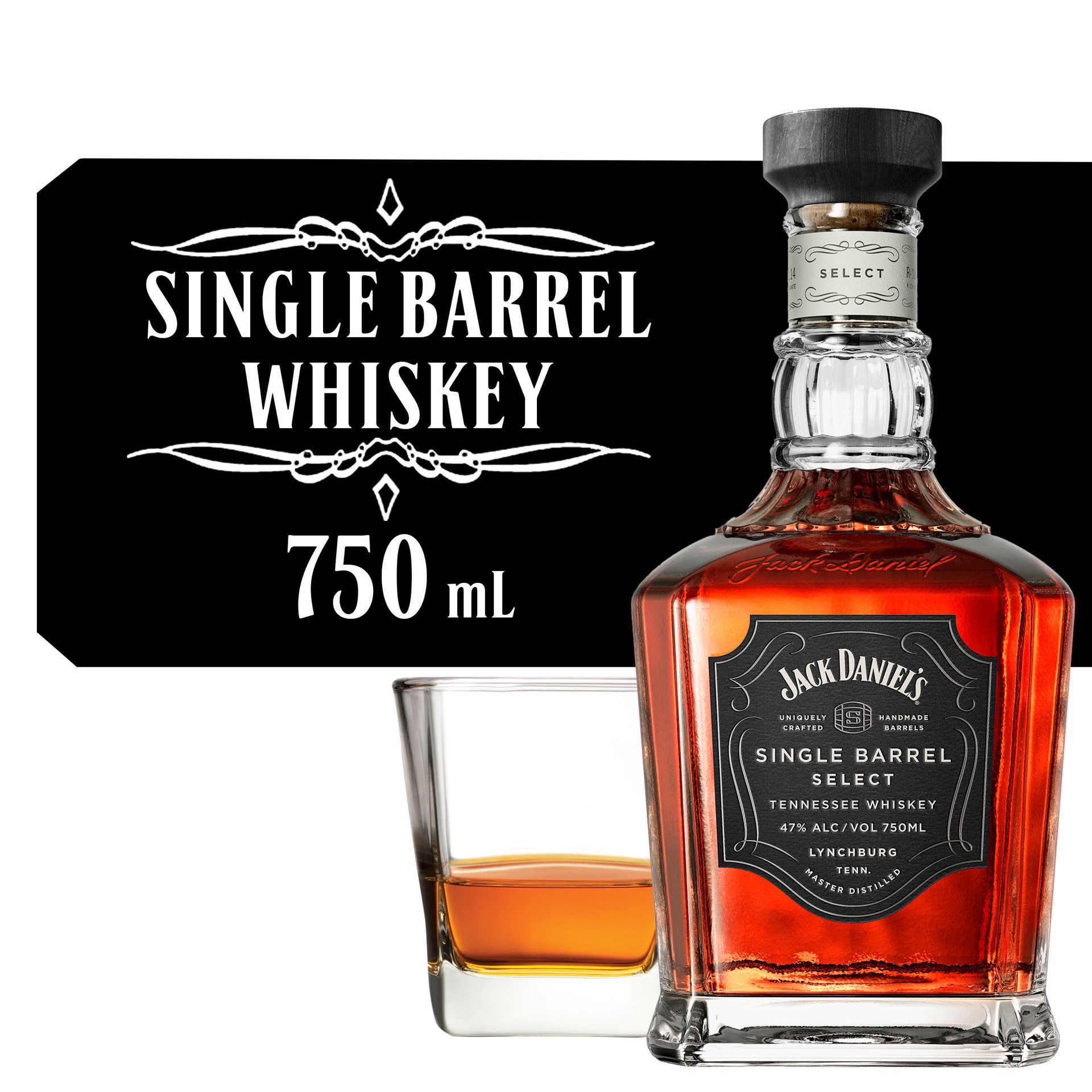 slide 1 of 14, Jack Daniel's Single Barrel Select Tennessee Whiskey - 750ml Bottle, 750 ml