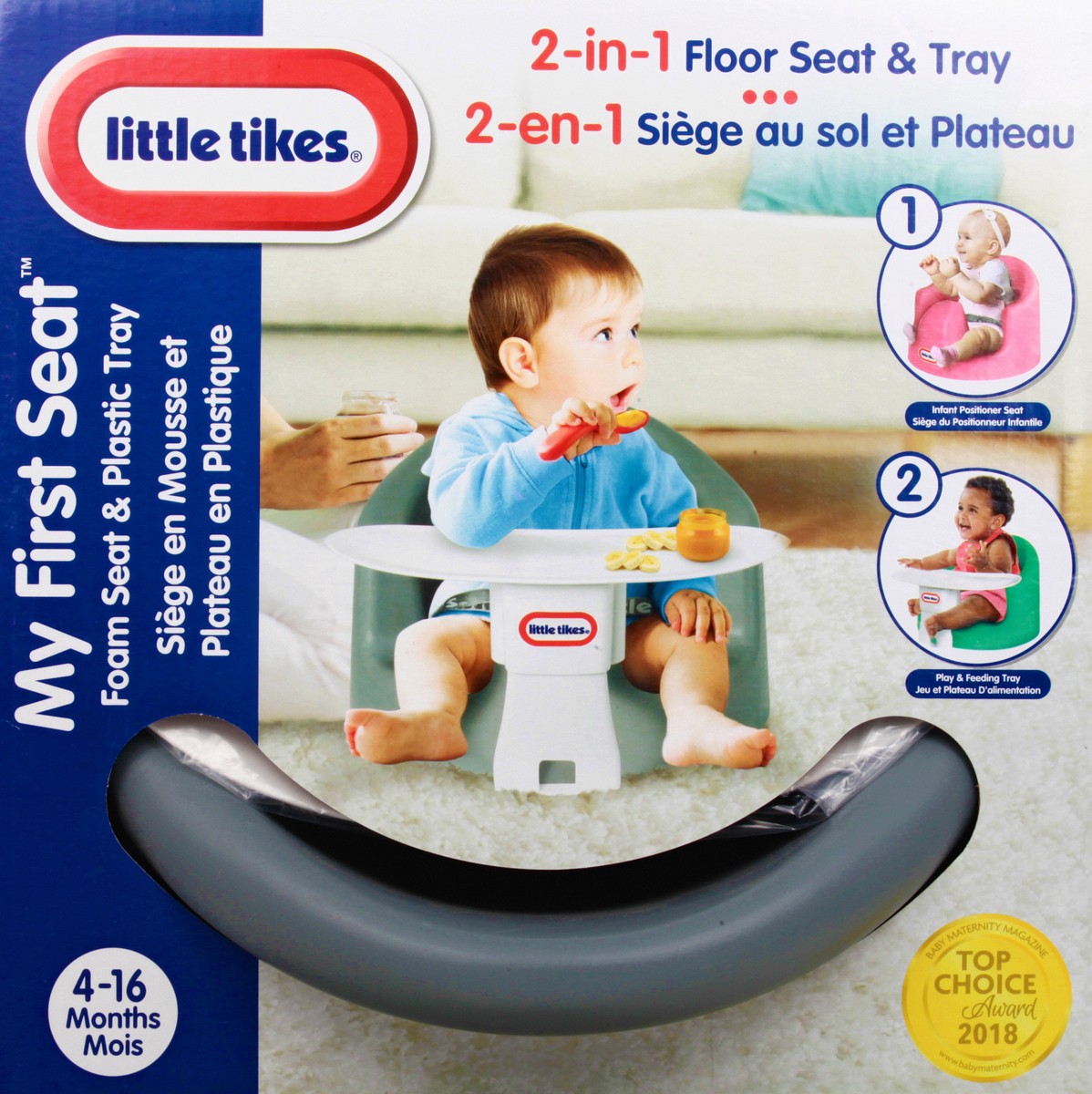 slide 10 of 11, Little Tikes My First Seat 2-in-1 Floor Seat & Tray 1 ea, 1 ea