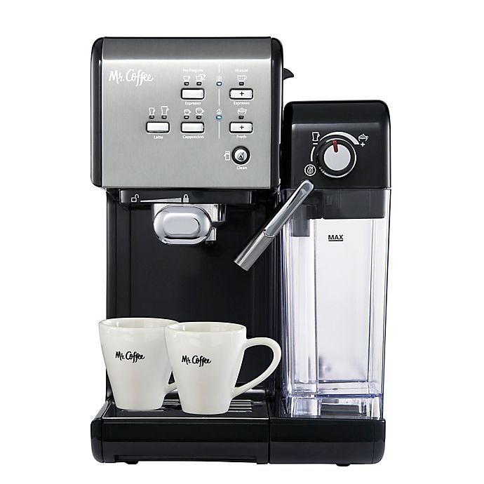 slide 1 of 8, Mr. Coffee One-Touch CoffeeHouse Espresso and Cappuccino Machine - Black Stainless, 1 ct