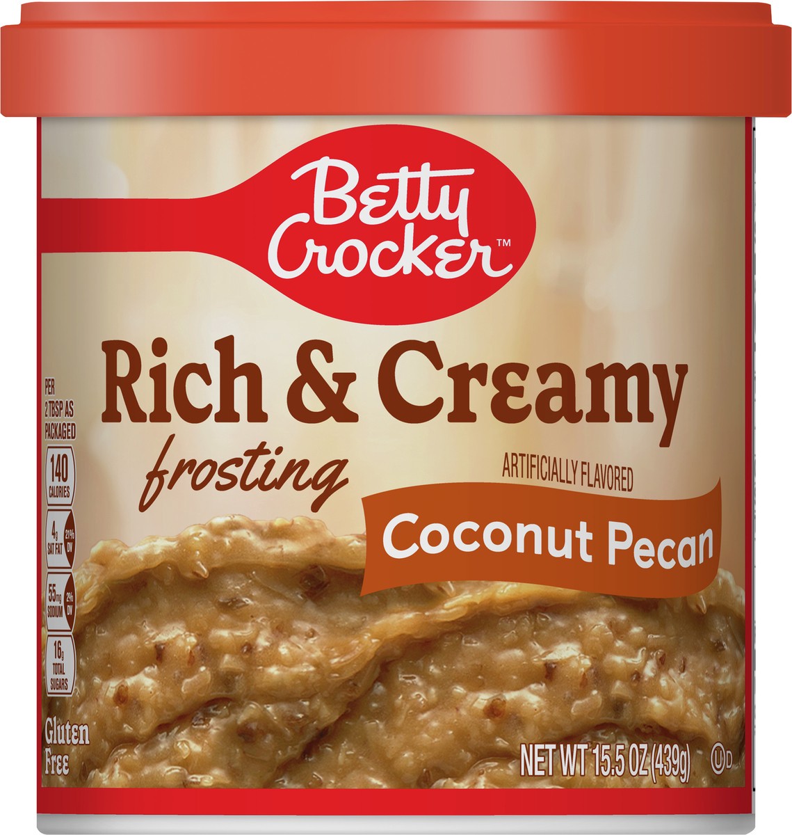 slide 4 of 9, Betty Crocker Gluten Free Rich & Creamy Coconut Pecan Frosting, 15.5 oz., 15.5 oz