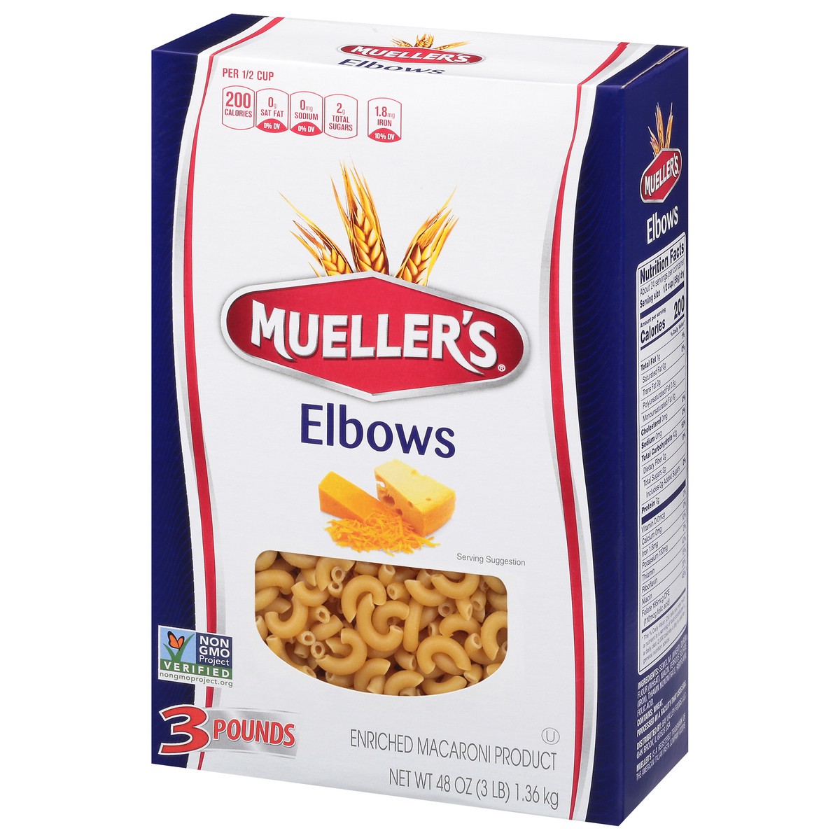 slide 5 of 14, Mueller's Elbows 48 oz, 48 oz