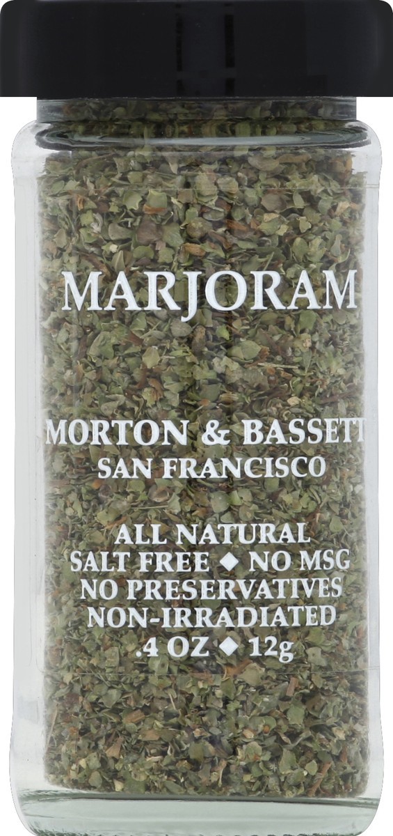 slide 1 of 3, Morton & Bassett Marjoram, 0.4 oz