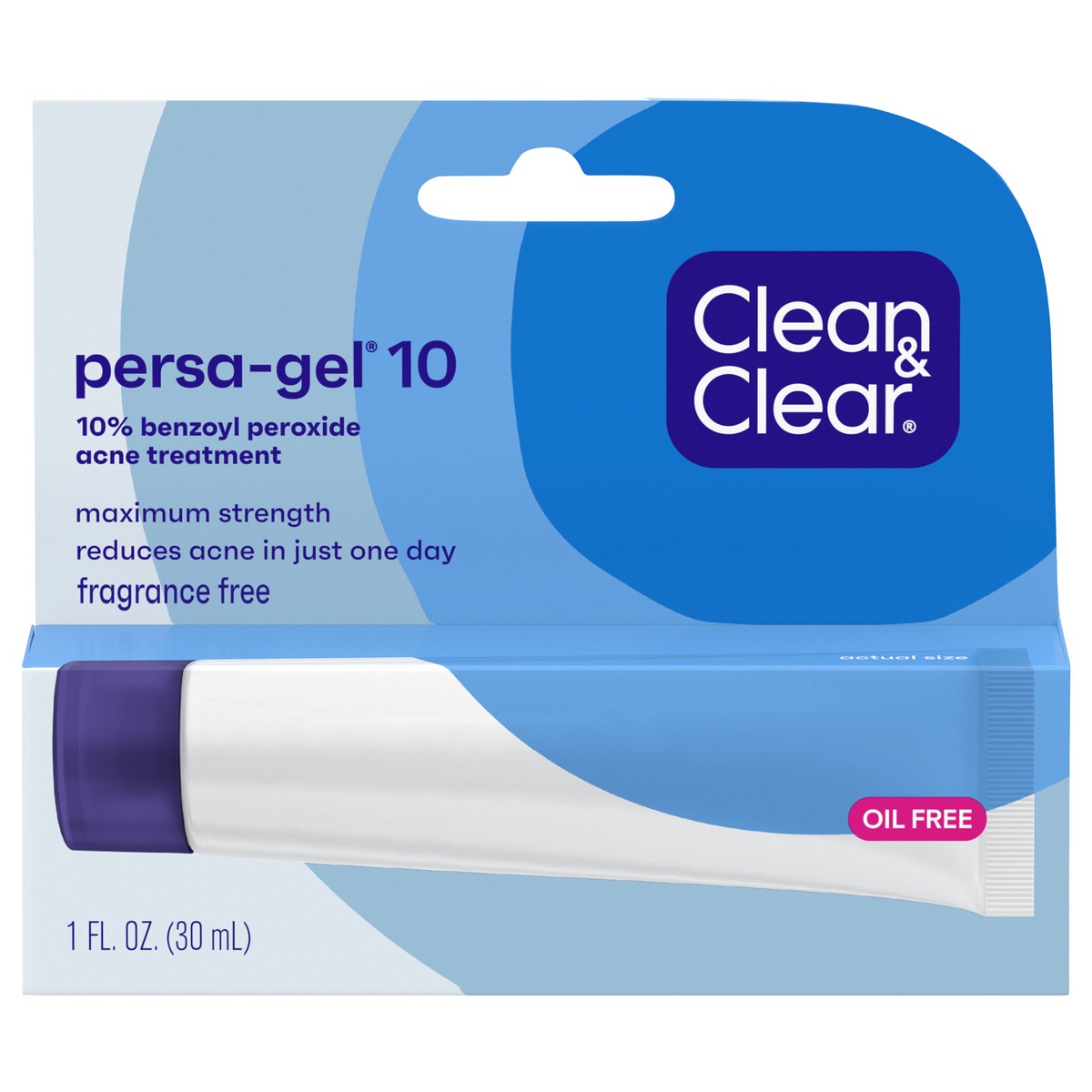slide 1 of 8, Clean & Clear Persa-Gel 10 Acne Treatment, Benzoyl Peroxide, 1 fl. oz, 1 oz