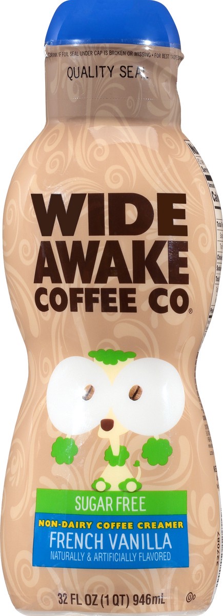 slide 6 of 9, Wide Awake Coffee Co. Sugar Free Non-Dairy French Vanilla Coffee Creamer 32 oz, 32 oz