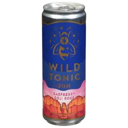Wild Tonic Raw Jun Raspberry Goji Rose Kombucha 12 fl oz
