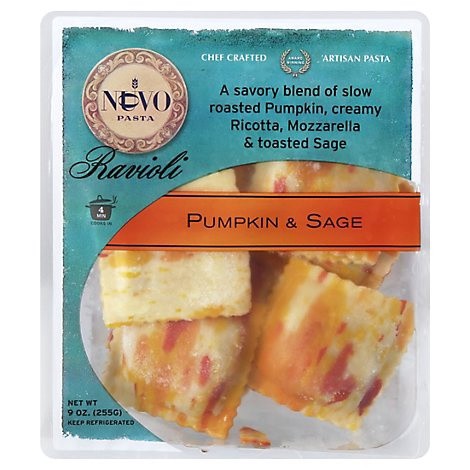 slide 1 of 1, Nuovo Pumpkin & Sage Ravioli, 9 oz