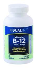 slide 1 of 1, Equaline B12 1000mcg Tab, 75 ct