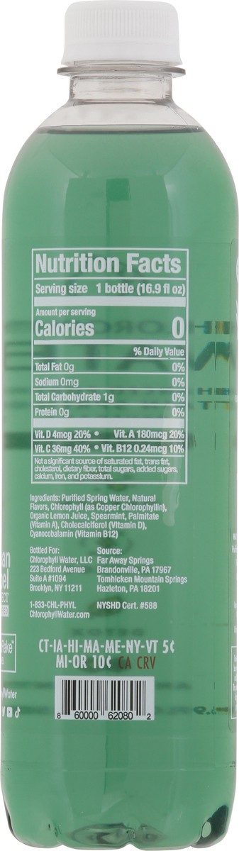 slide 8 of 9, Chlorophyll Water - 16.9 fl oz, 16.9 fl oz