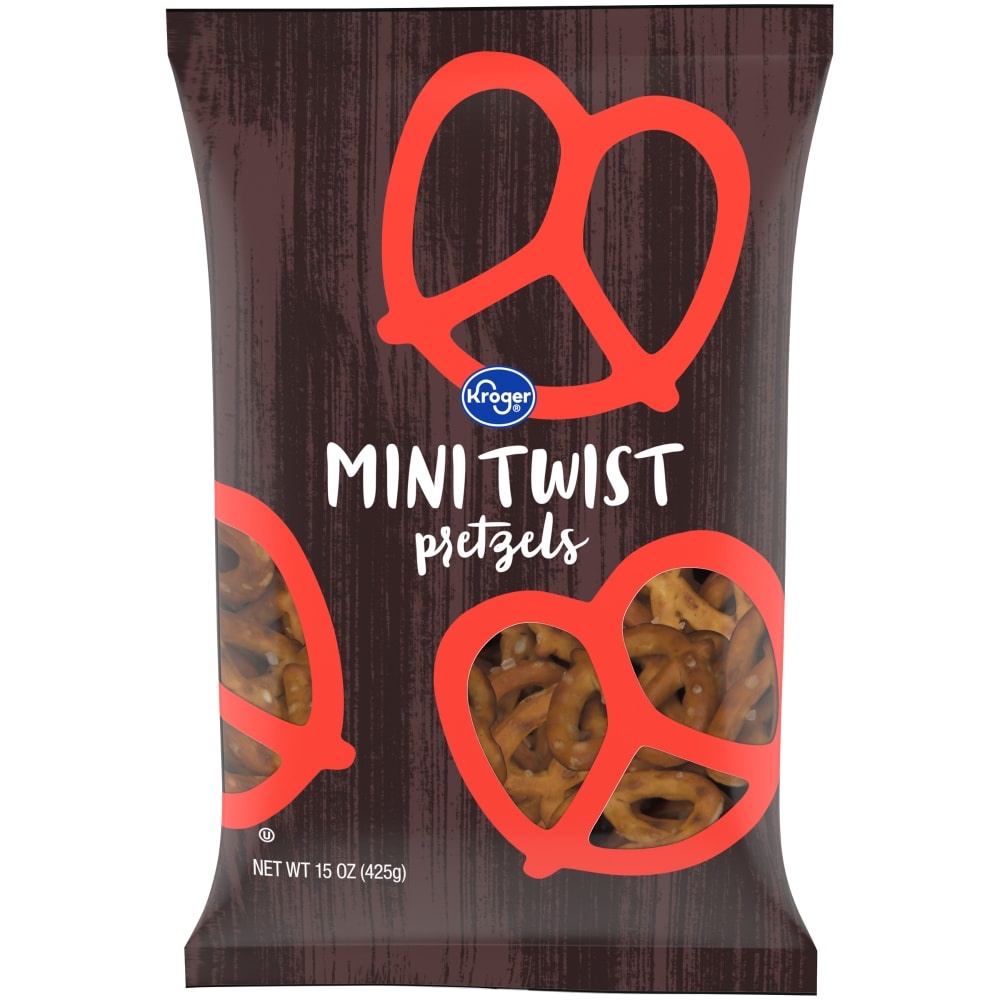 slide 1 of 1, Kroger Mini Twist Pretzels, 15 oz