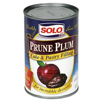 slide 1 of 1, Solo Prune Plum Cake Pastry Filling, 12 oz