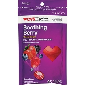 slide 1 of 1, CVS Health Lozenges Creamy Breeze Berry, 25 ct