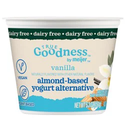 True Goodness Almond Milk Yogurt, Vanilla - 5.3 oz
