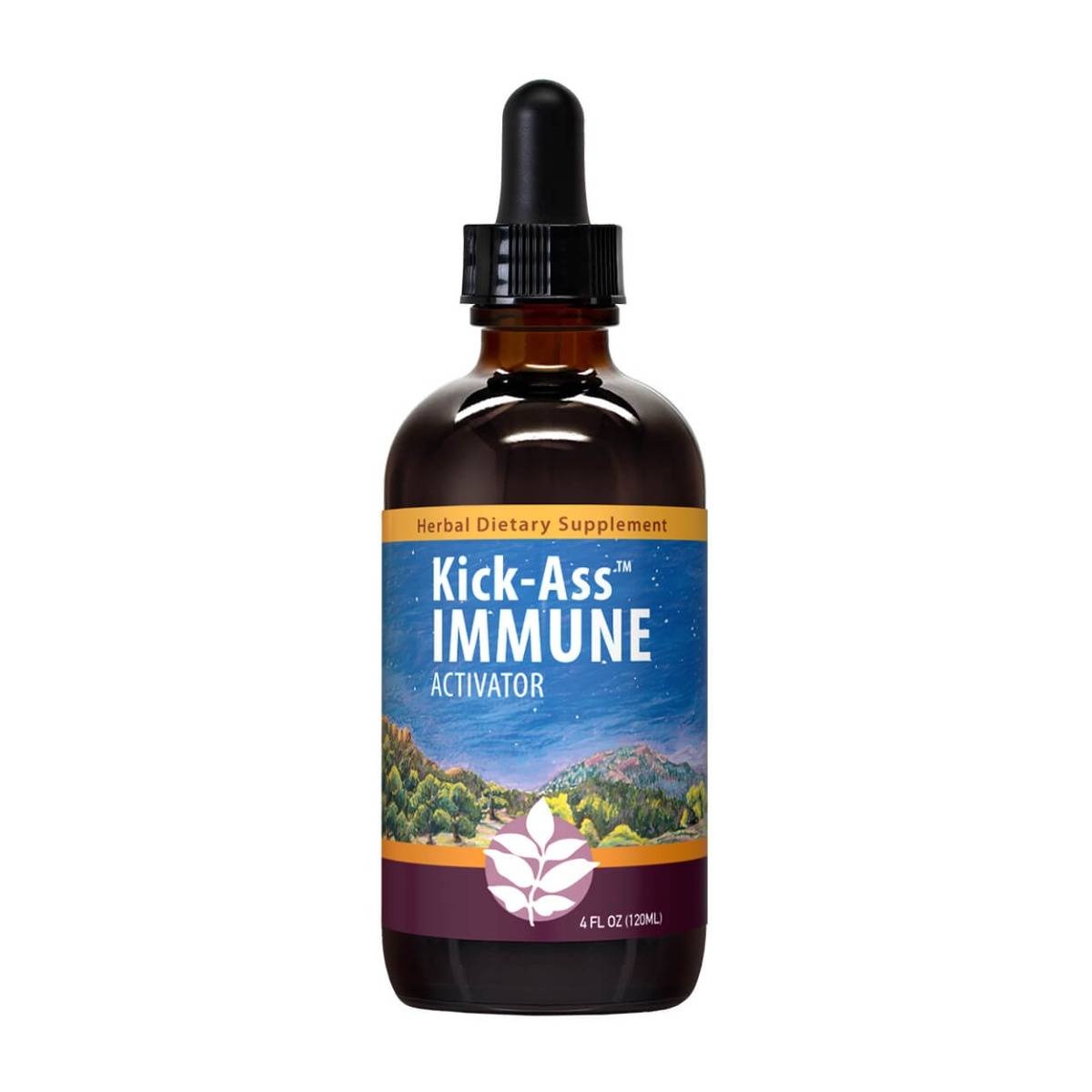 slide 1 of 1, Wish Garden Herbs Wash Kick Ass Immune, 4 oz