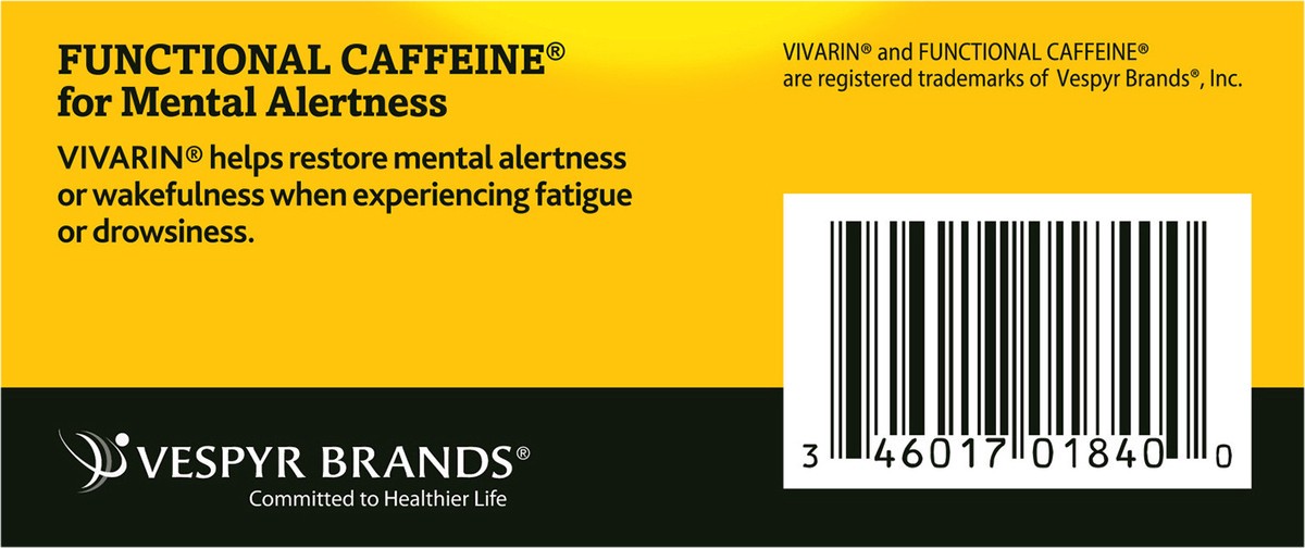 slide 2 of 7, Vivarin Caffeine Alertness Aid Tablets, 40 ct