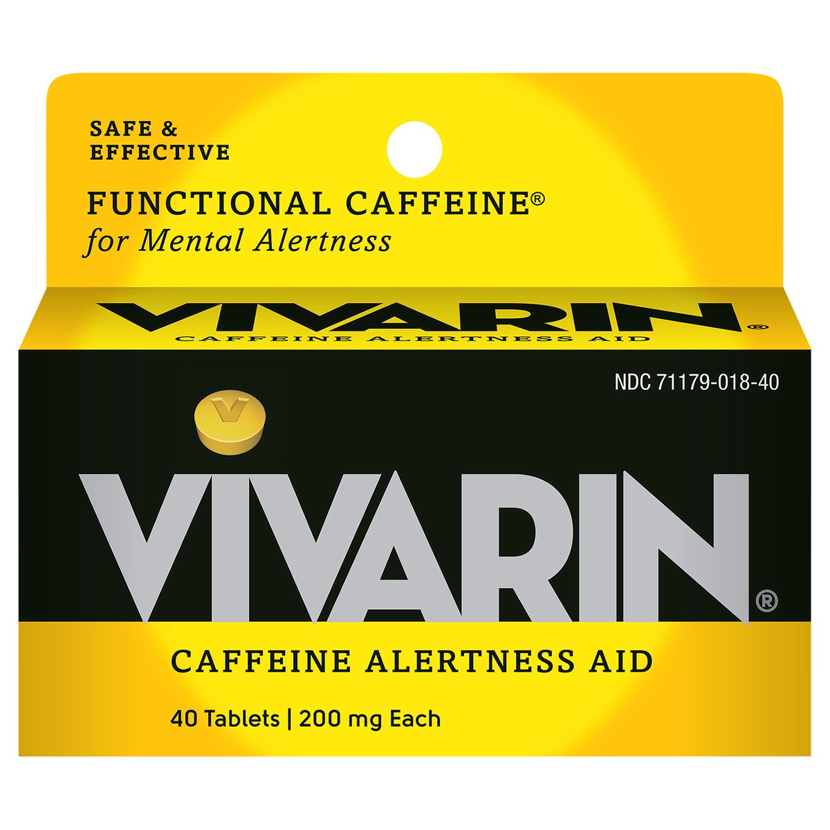 slide 1 of 7, Vivarin Caffeine Alertness Aid Tablets, 40 ct