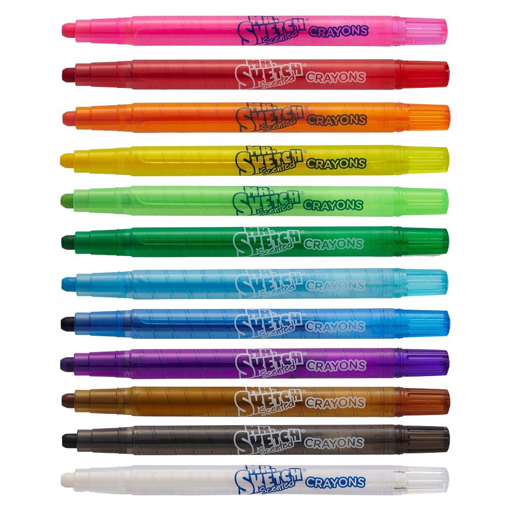 slide 6 of 10, Mr. Sketch Scented Twistable Crayons - Multicolor, 12 ct