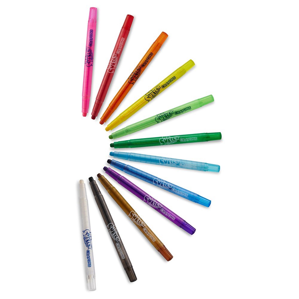 slide 9 of 10, Mr. Sketch Scented Twistable Crayons - Multicolor, 12 ct