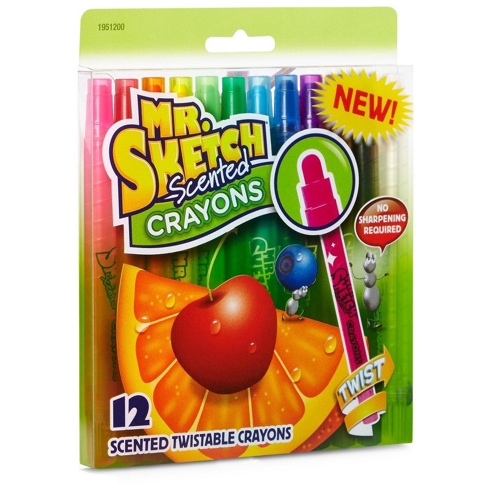 slide 7 of 10, Mr. Sketch Scented Twistable Crayons - Multicolor, 12 ct