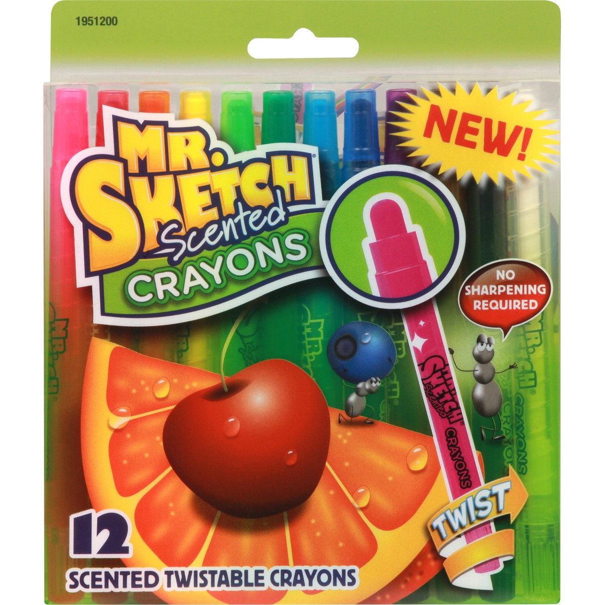 slide 1 of 10, Mr. Sketch Scented Twistable Crayons - Multicolor, 12 ct