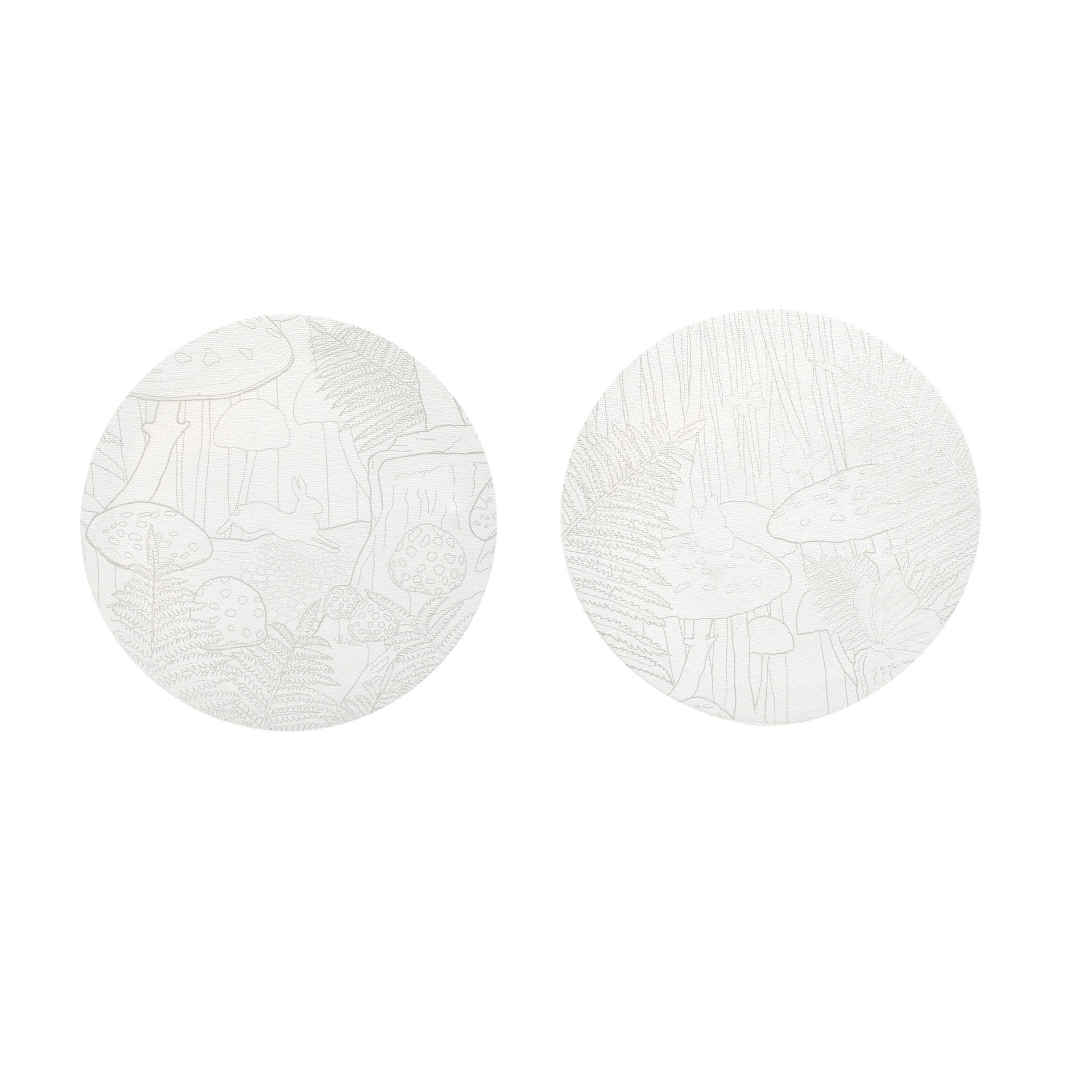 slide 5 of 6, Forest Round Canvas Painting Kit By Craft Smart, 7 in