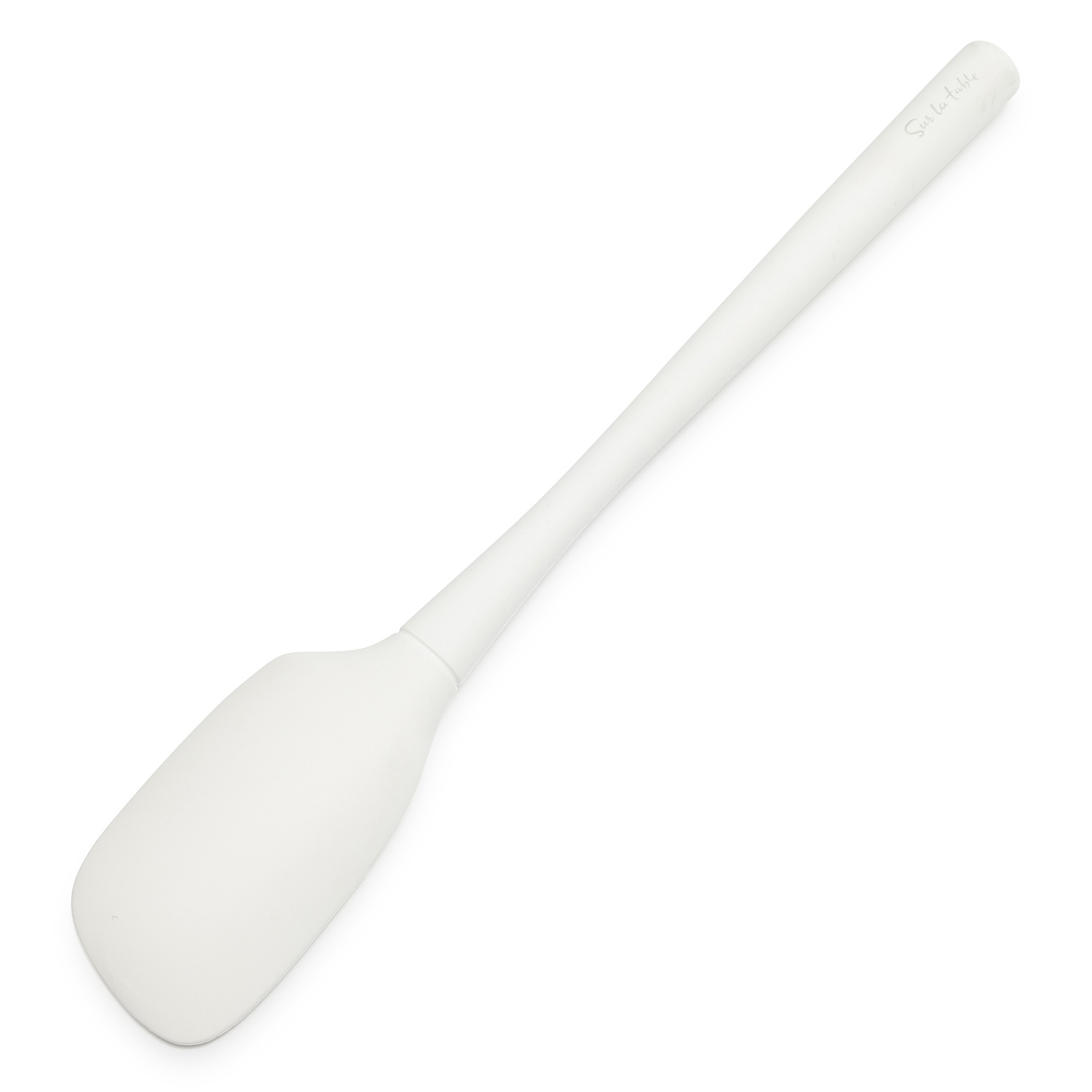 slide 1 of 1, Sur La Table Flex-Core Silicone Spatula Spoon, White, 1 ct