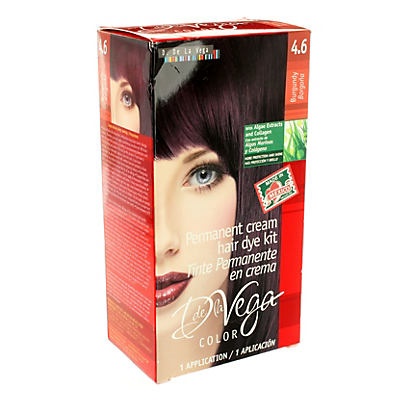 slide 1 of 1, D de la Vega Cream Hair Dye Kit, 4.6 Burgundy, 1 ct