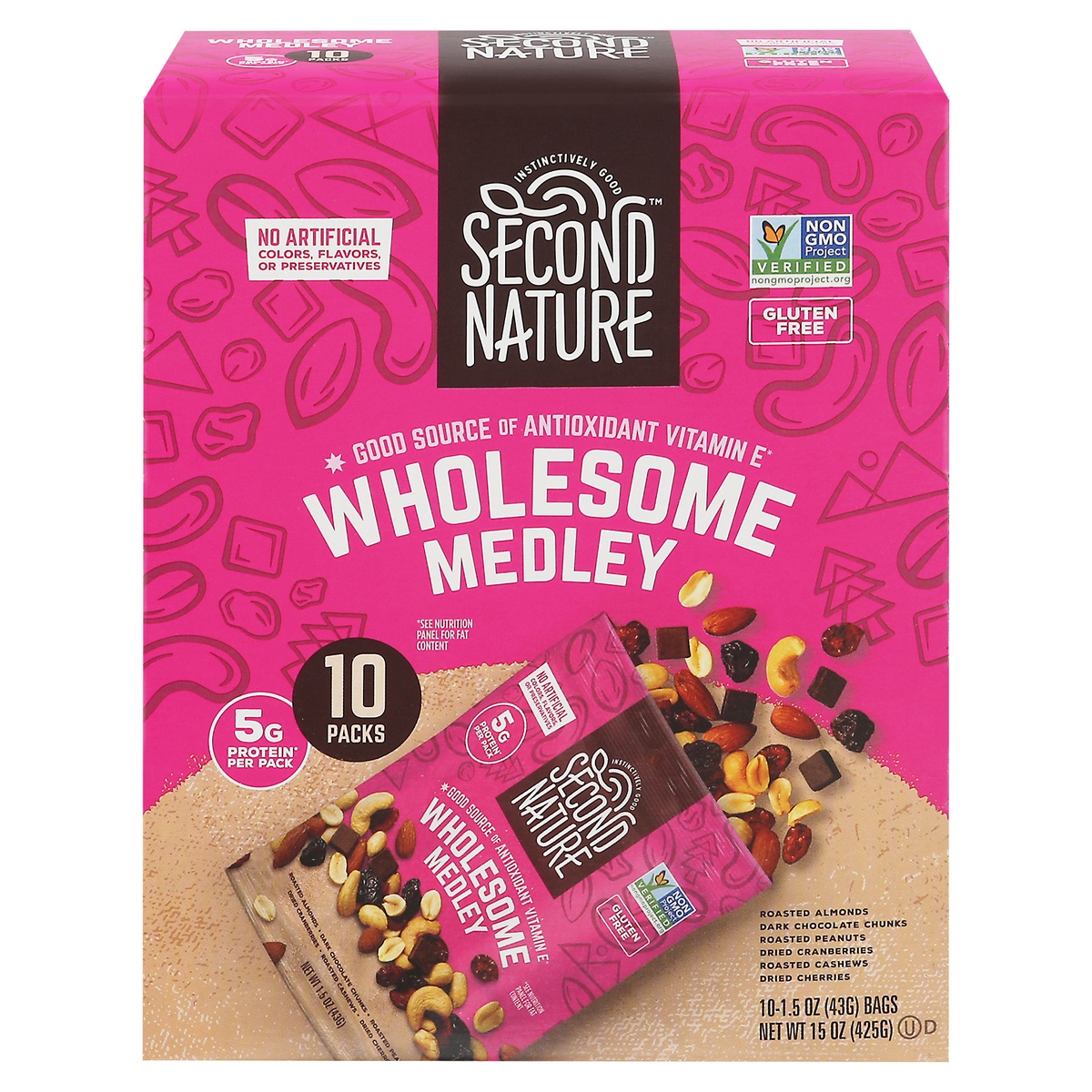 slide 1 of 5, Second Nature Wholesome Medley 10 - 1.5 oz Bags, 10 ct