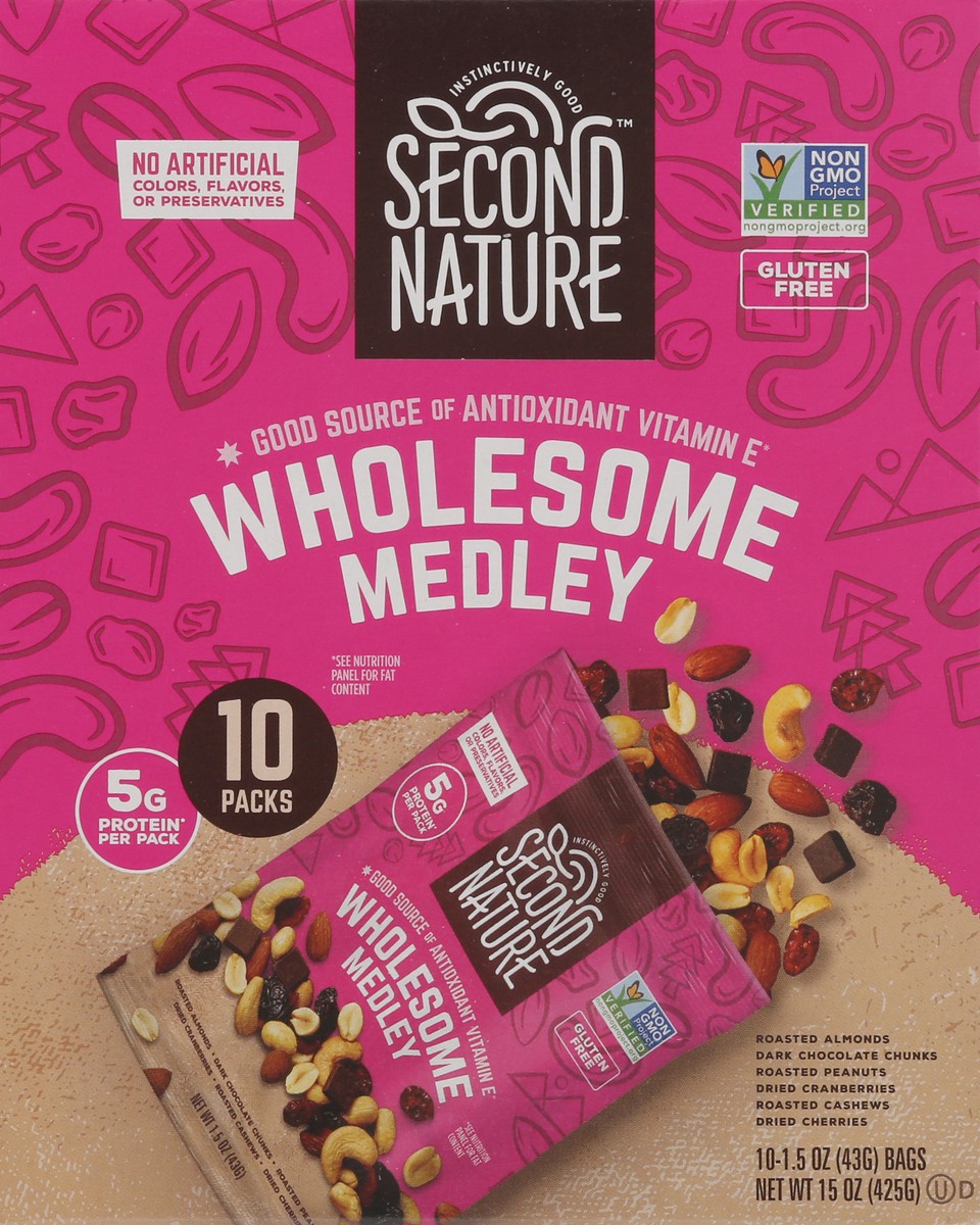 slide 1 of 14, Second Nature Wholesome Medley 10 - 1.5 oz Bags, 10 ct