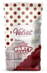 Velvet Party Cups Chocolate
