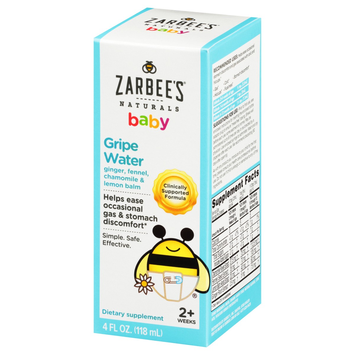 slide 2 of 11, Zarbee's Naturals Naturals Baby Gripe Water 4 oz Box, 4 fl oz