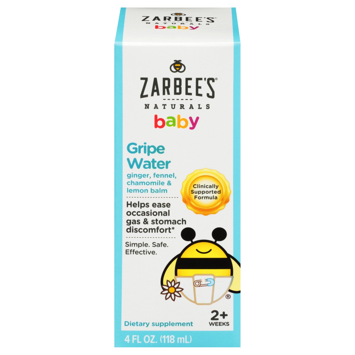 slide 1 of 11, Zarbee's Naturals Naturals Baby Gripe Water 4 oz Box, 4 fl oz