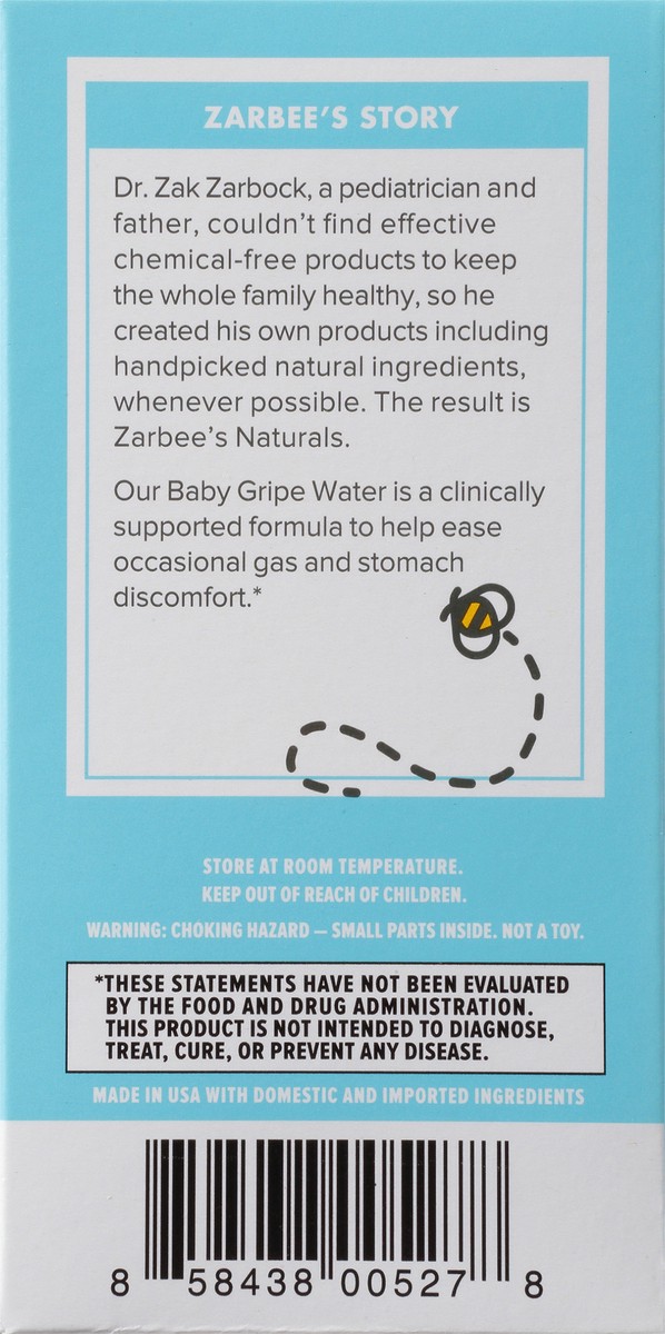 slide 4 of 11, Zarbee's Naturals Naturals Baby Gripe Water 4 oz Box, 4 fl oz