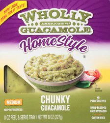 Wholly Guacamole Homestyle Medium Chunky Guacamole 8 oz