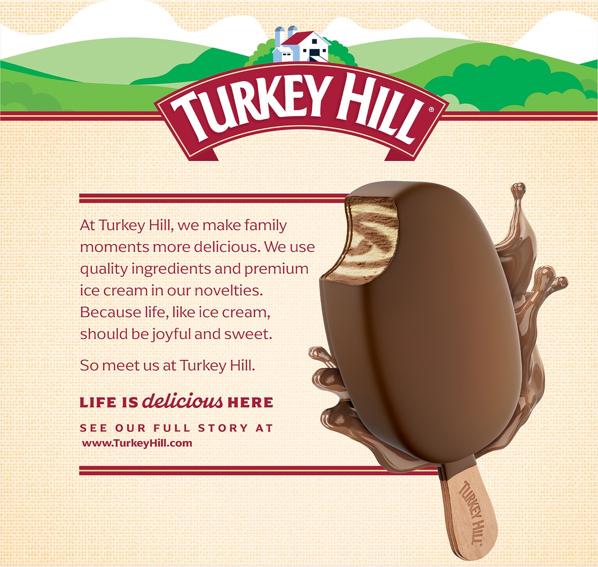 slide 3 of 4, Turkey Hill Peanut Butter & Chocolate Dipped Duos, 3 ct