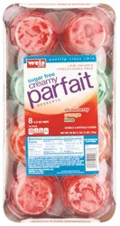 Weis Quality Strawberry Orange Lemon Lime Sugar Free 8pk Parfait Desserts