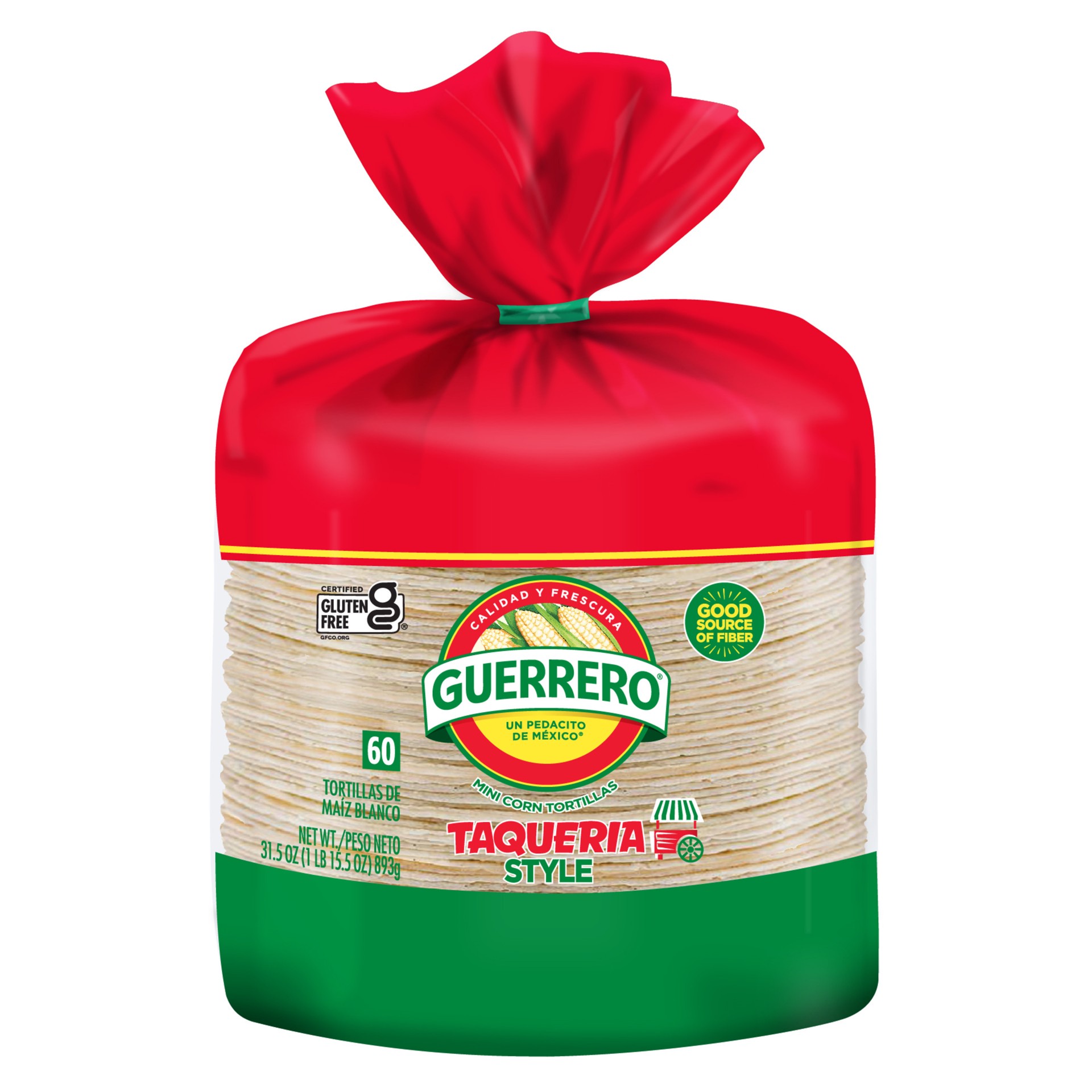 slide 1 of 5, Guerrero Taqueria Style Mini White Corn Tortillas, 60 Count, 60 ct