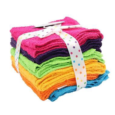 slide 1 of 1, J&M Home Assorted Colors Washclother, 1 ct