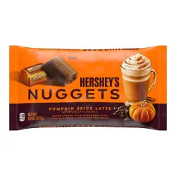 HERSHEY'S NUGGETS Pumpkin Spice Latte Flavored, Halloween Candy Bag, 8 oz