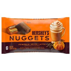 HERSHEY'S NUGGETS Pumpkin Spice Latte Flavored, Halloween Candy Bag, 8 oz