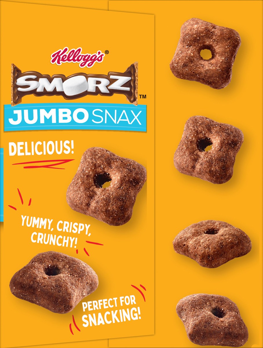 slide 6 of 9, Kellog's Smorz Kellogg's Smorz Jumbo Snax Cereal Snacks, S'mores, 5.4 oz, 12 Count, 5.04 oz