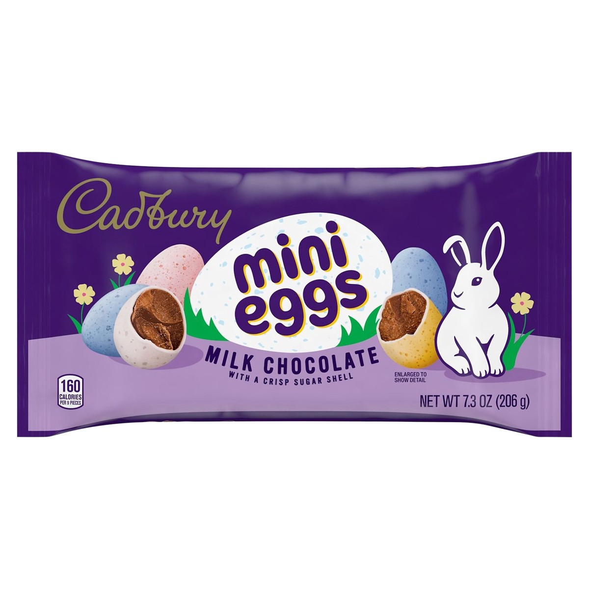 slide 1 of 2, CADBURY MINI EGGS Milk Chocolate with a Crisp Sugar Shell Candy, Easter, 7.3 oz, Bag, 7.3 oz