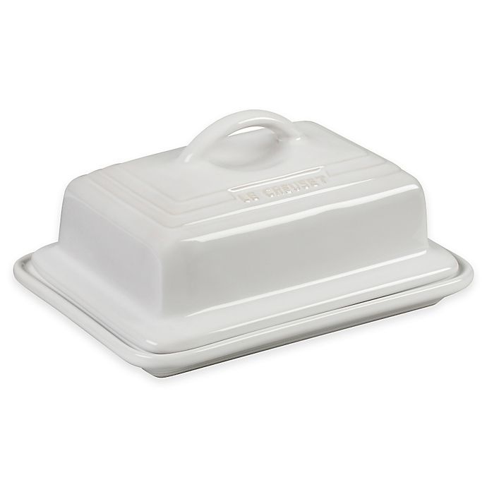 slide 1 of 1, Le Creuset Covered Butter Dish - White, 1 ct