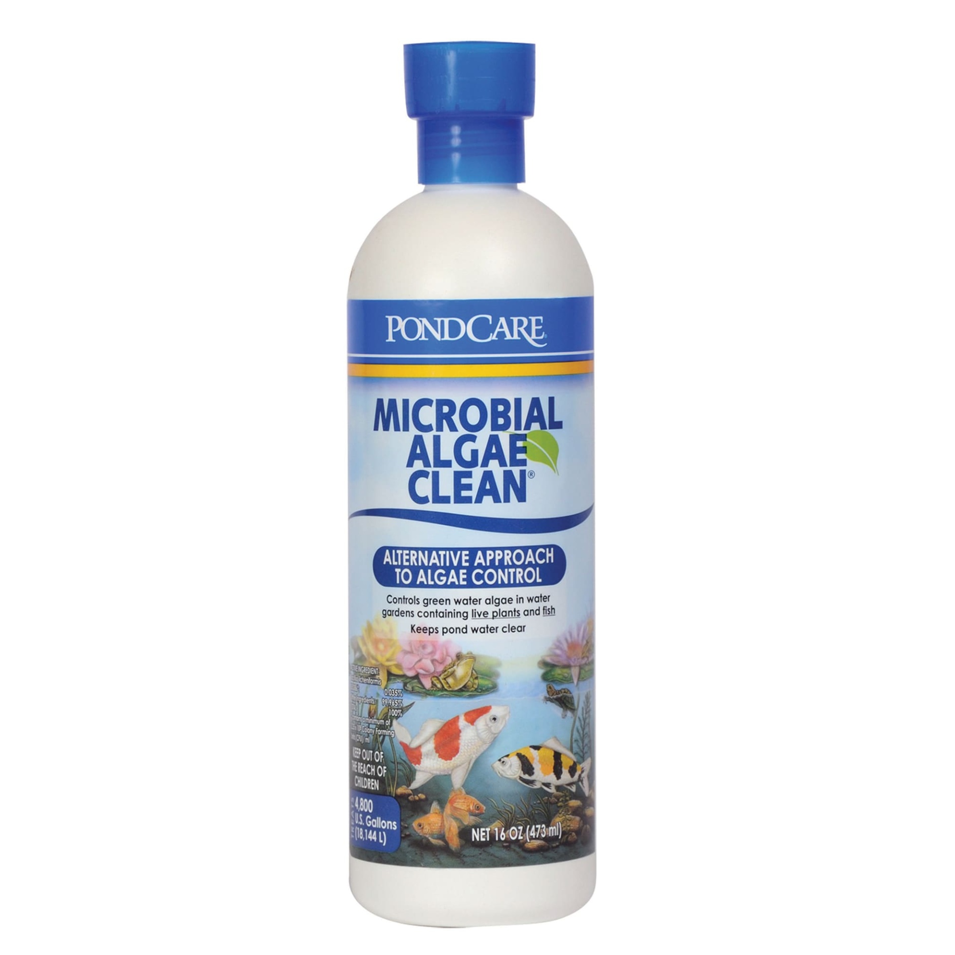 slide 1 of 1, PondCare Microbial Algae Clean Pond Algae Remover, 16 fl oz