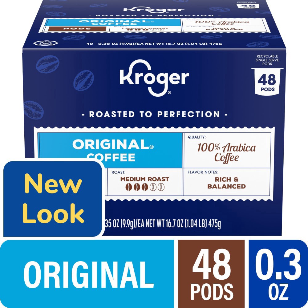slide 2 of 5, Kroger® Premium Blend Medium Roast Coffee Pods, 48 ct