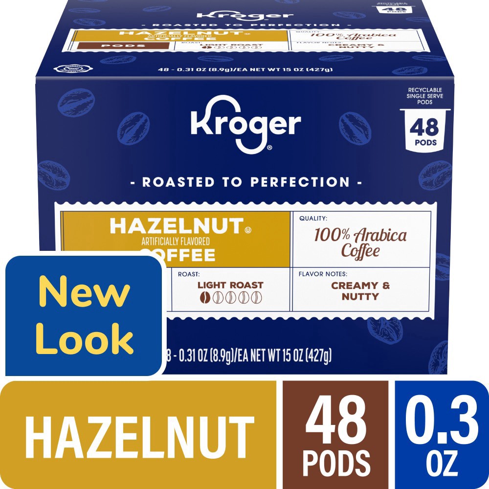 slide 1 of 5, Kroger® Hazelnut Light Roast Coffee Pods, 48 ct