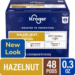 Kroger Hazelnut Light Roast Coffee Pods