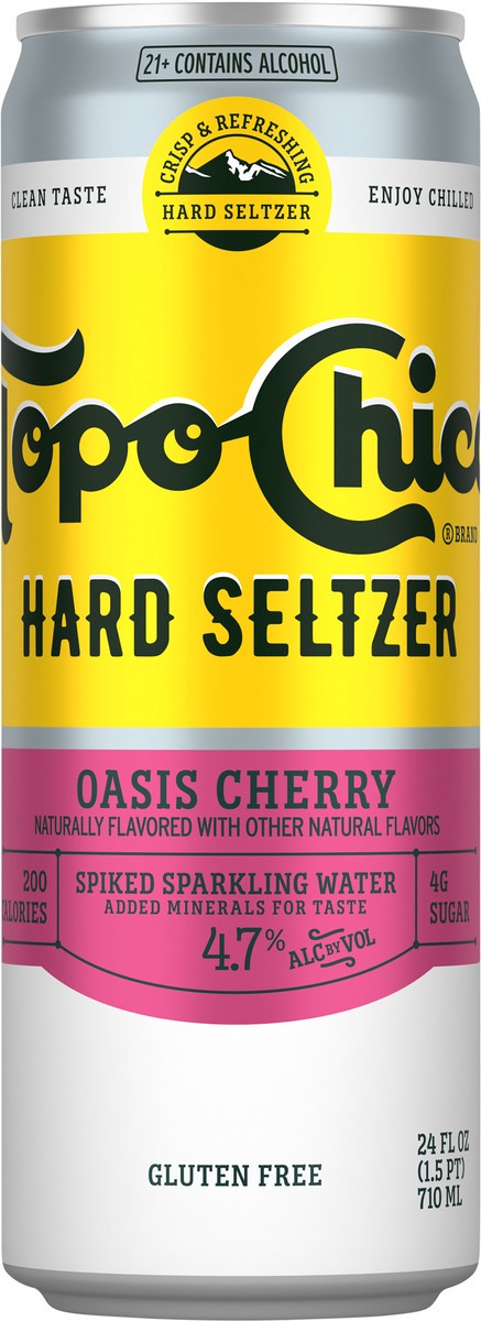 slide 11 of 12, Topo Chico Oasis Cherry Hard Seltzer - 24 fl oz, 24 fl oz