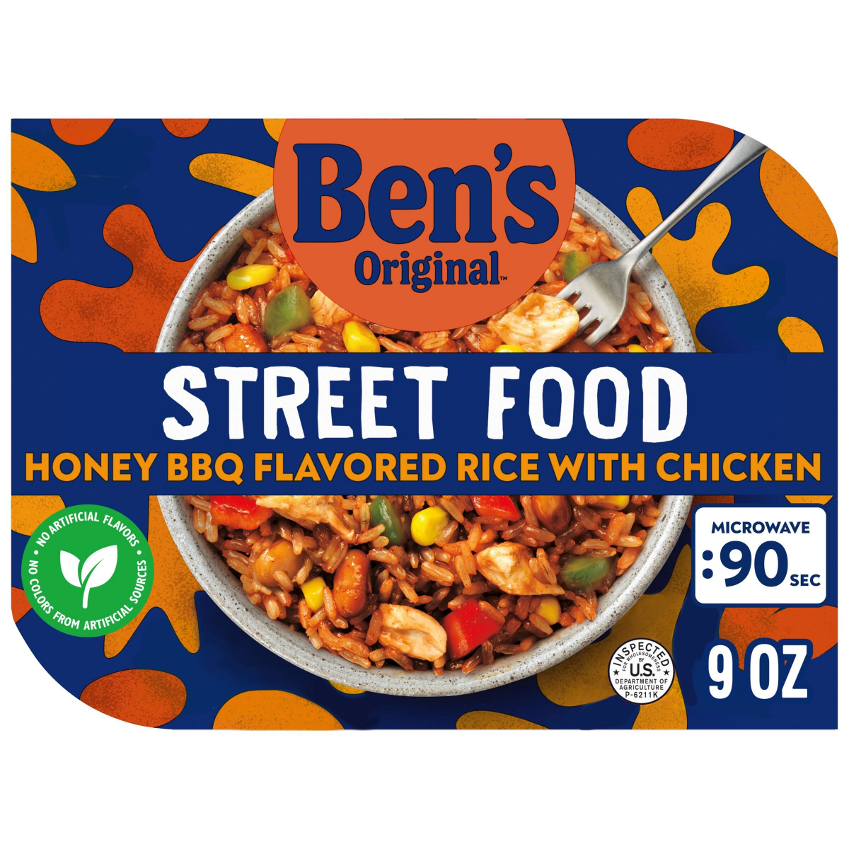 slide 1 of 2, Ben's Original™ Street Food Honey BBQ Rice and Chicken, 9 oz